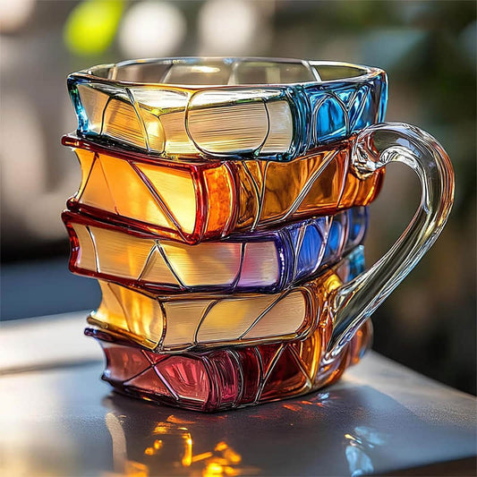 Taza 3D Artesanal Inspirada en Libros