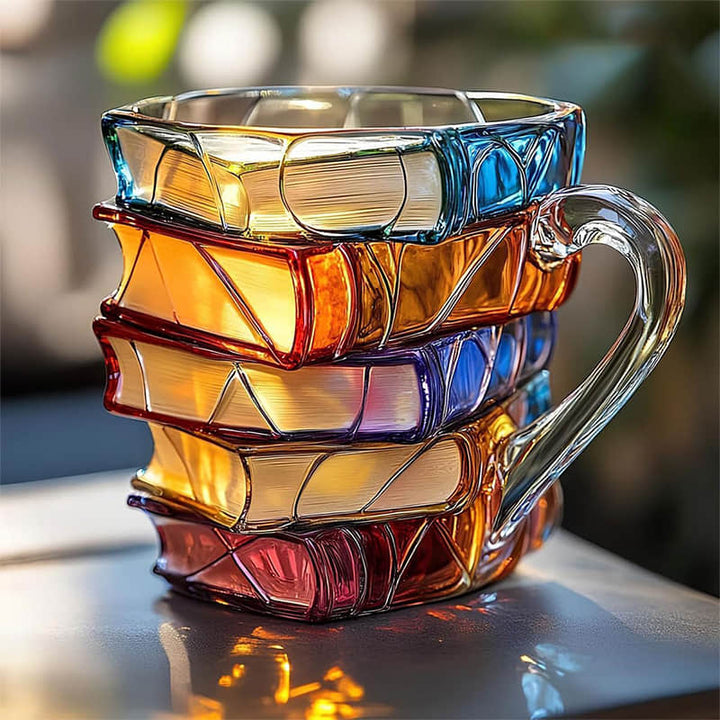 Taza 3D Artesanal Inspirada en Libros
