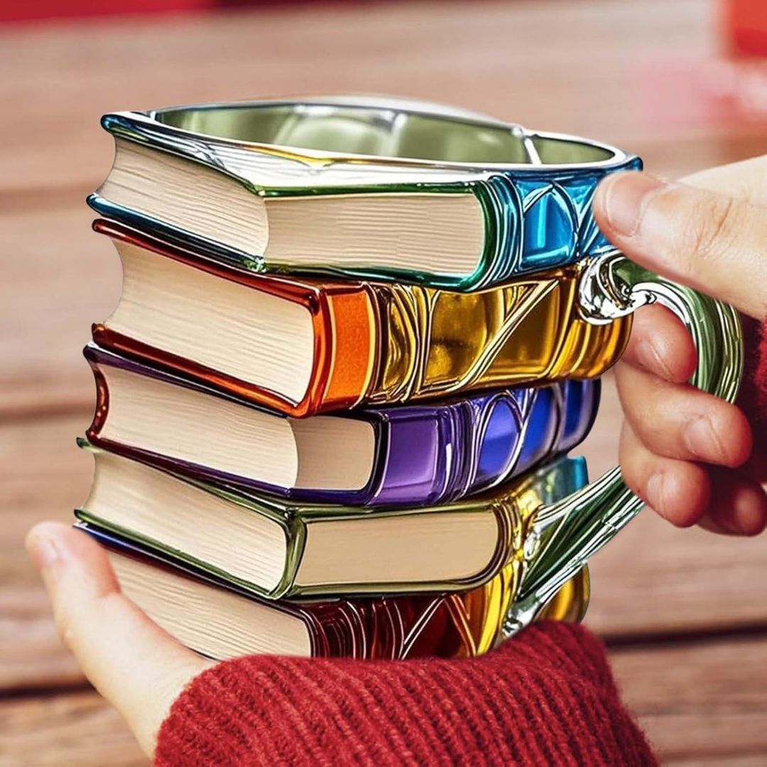 Taza 3D Artesanal Inspirada en Libros