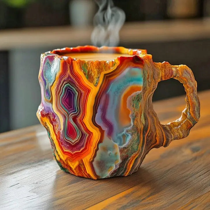 Mineral Crystal Coffee Cups